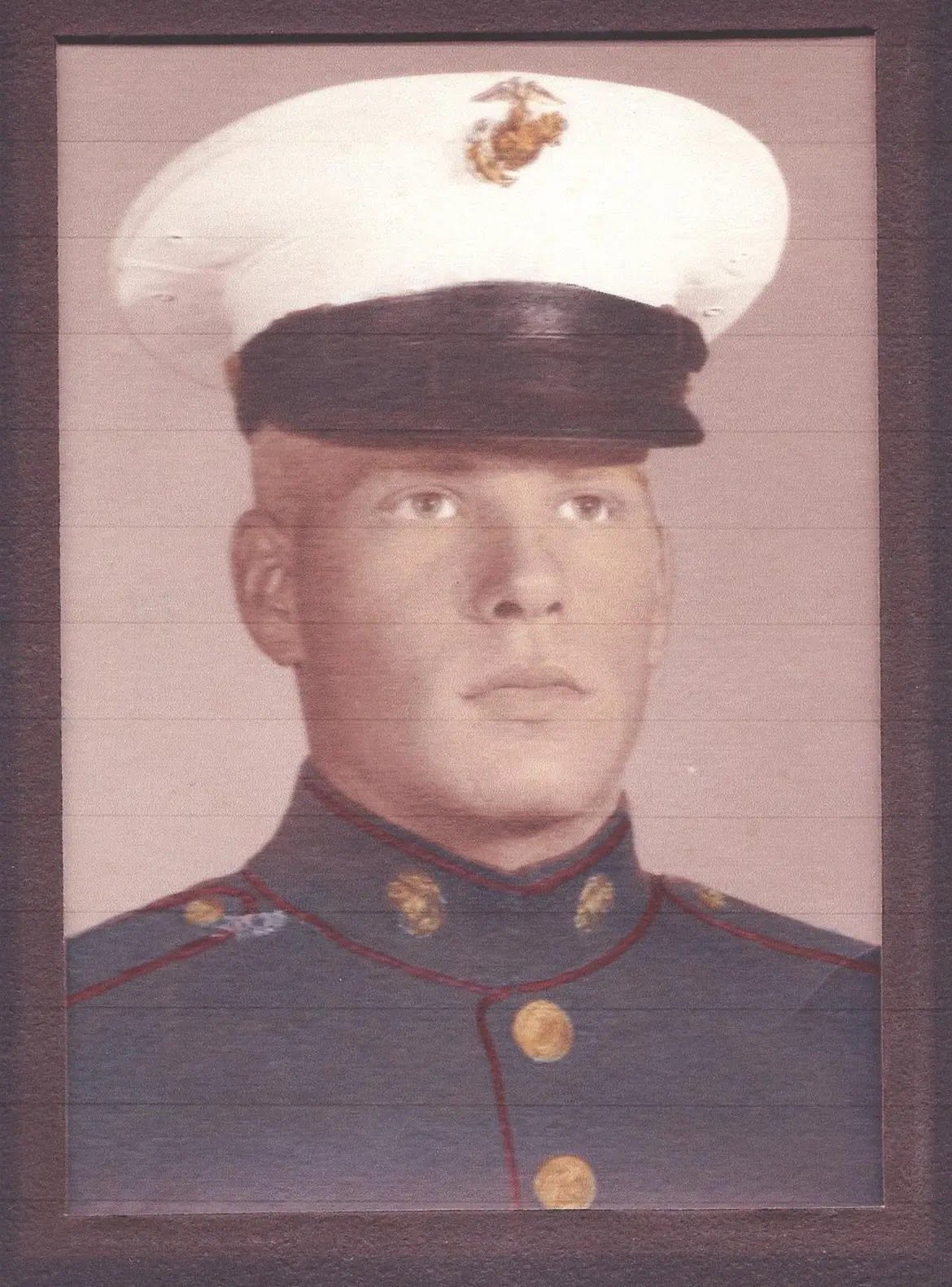 Greyson's Gramps in his Marine dress uniform